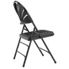 National Public Seating Folding Chair, Plastic, Black, PK4 1110