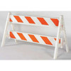A-Cade Barricade Kit, Polypropylene, Engineer, 40 in Height, 96 in Length, 34 lb, Orange/White