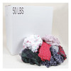 Cotton/Polyester Cloth Rags, 50 lb Box, Sizes Vary, Assorted Colors