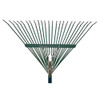 24 in Steel Spring Brace Spring Brace Rake, 24 Tines, 54 in L Aluminum Handle  40905GR