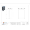 Electrical Enclosures, 4.9 in H, 2.2 in D, 3.4 in W, 4, Polycarbonate  BEN-30PBK