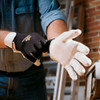 Impacto Anti-Vibration Gloves,S,Black-White,PR BG413S