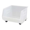Hang & Stack Storage Bin, Polypropylene, Clear, 11 in H, 16 1-2 in W, 18 in L  QUS275MOBCL*
