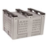 Bulk Container 25.4 cu ft Volume Cap., 48 in L, 40 in W, 31 in H, Plastic, Gray  M023000-104