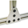 Faztek JoiningPlate,Alum,Silver,1-4in,41-2in 15JP4506