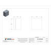 Electrical Enclosures, 3.3 in H, 2.2 in D, 3.1 in W, 4, Polycarbonate  BEN-20PBK