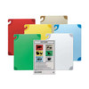 San Jamar Cutting Board Set,12x18 in,Assorted CBG1218KCGR