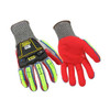 Cut Resistant Impact Glove, Cut Level A6 ,Nitrile ,Sandy ,L ( 9 ) 1 PR