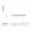 Grade 5, 5-16"-18 Hex Head Cap Screw, Zinc Plated Steel, 2-1-2 in L, 50 PK  U01210.031.0250