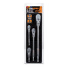 4 Piece 1-4", 3-8" & 1-2" Drive 90-Tooth Flex Head Teardrop Ratchet Set  81230T