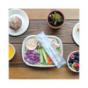 TPLA Compostable Cutlery, Knife-Fork-Spoon-Napkin, 6", White, PK250  ASPSTN