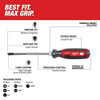 Milwaukee Tool 6PC Cushion Grip Screwdriver Set (USA) MT200-6
