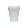 Dart Disposable Cup, Hot/Cold, Foam, 10 oz, White, PK1000 10J10