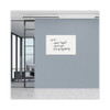 Universal Frameless Glass Marker Board,36"x24",Whi UNV43232