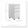 Alera Pedestal File w-Full-Length Pul,3-Drawer ALEPBBBFLG