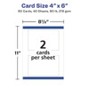 Avery Dennison Color Laser Printing,4x6,PK80 5889