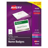 Avery Dennison Badge Pin,3 x 4,PK100 74540