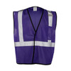 Kishigo High-Visibility Vest,Purple,S/M B129-S-M