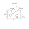 Hhip 6 X 2-1-2 X 3-1-2" Steel V-Block Set 3402-1306