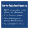 FIT Universal Touch Free Dispenser, 1 L, 4 x 5.4 x 11.2, Slate, 3PK  16626
