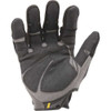Heavy Utility(TM) Mechanics Gloves, Synthetic Leather Palm, Nylon Back, L, Black  HUG-04-L