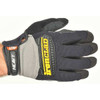 Heavy Utility(TM) Mechanics Gloves, Synthetic Leather Palm, Nylon Back, M, Black  HUG-03-M