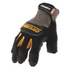 Framer(TM) Mechanics Gloves, Synthetic Leather Palm, Nylon Back, XL, Black