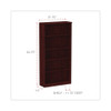 Alera Bookcase,(5) shelves,Mahogany ALEVA636632MY