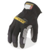 Workforce Mechanics Gloves, Synthetic Leather Palm, Nylon Back, L, Black  WFG-04-L