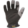 Workforce Mechanics Gloves, Synthetic Leather Palm, Nylon Back, 2XL, Black