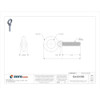 Eye Bolt With Shoulder, 1-2"-13, 2-1-2 in Shank, 1-3-16 in ID, Steel, Plain  K2025-2-1/2-SS
