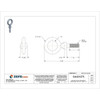Eye Bolt With Shoulder, 3-8"-16, 1-1-4 in Shank, 1 in ID, Steel, Plain  K2023-SS