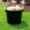 Homz Storage Tub w- Rope Handles, 18 Gal, Black 0402GRBK.08