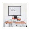 Universal One Dry Erase Board,Melamine,48x36,Blk UNV43629