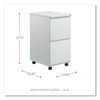 Alera Metal Pedestal File w-FullLen,2-Drawer ALEPBFFLG Alera Metal Pedestal File w-FullLen,2-Drawer ALEPBFFLG