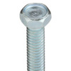 #8-32 x 5-8 in Hex Hex Machine Screw, Zinc Plated Steel, 100 PK  575672-PG