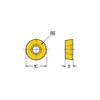 Hhip RCKT1204MO-DR Coated Carbide Face Mill Insert 6034-2204