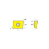 Hhip APKT-1003 Coated Shoulder Milling Insert 6010-4203