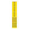 Brady Pipe Marker,Glycol,Yellow,3/4 In or Less 7121-3C