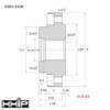 Hhip Threaded 1-8 Backplate-Adapter For 5" Lathe Chucks 3900-3308