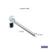 6 In. Single Rod 90 Degree Bend Steel Pegboard Hook for LocBoard, PK5  51629