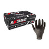 NTG-05, Disposable Gloves, 5.00 mil Palm, Nitrile, Powder-Free, L, 100 PK, Black