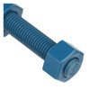 Usa Fastener Threaded Stud, Fluoropolymer Coated, 4 PK B7-.75-4
