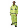 Manufacturer Varies Rain Jacket Hood,Hi-Vis YelloGreen,2XL 5KE93