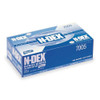 7005, Disposable Gloves, 4 mil Palm, Nitrile, Powdered, M (8), 100 PK, Blue  7005M