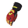 Impact Gloves, 2XL, Red/Blk/Gray/Yellow, PR