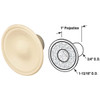 Prime Line Bi-Fold Plastic Door Knob Pull (2 Count) N 6754