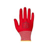Work Gloves, Silicone, Smooth, Palm, 6 Abrasion Level, Red, S (7) 12 PK