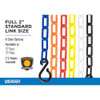 Us Weight 10 ft L Plastic Chain, 2 in Links, Blue, SunShield U2310BLU