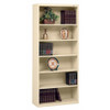 Tennsco 6-Shelf Stationary Bookcase, 78"x34-1-2" Champ-Putty B-78CP